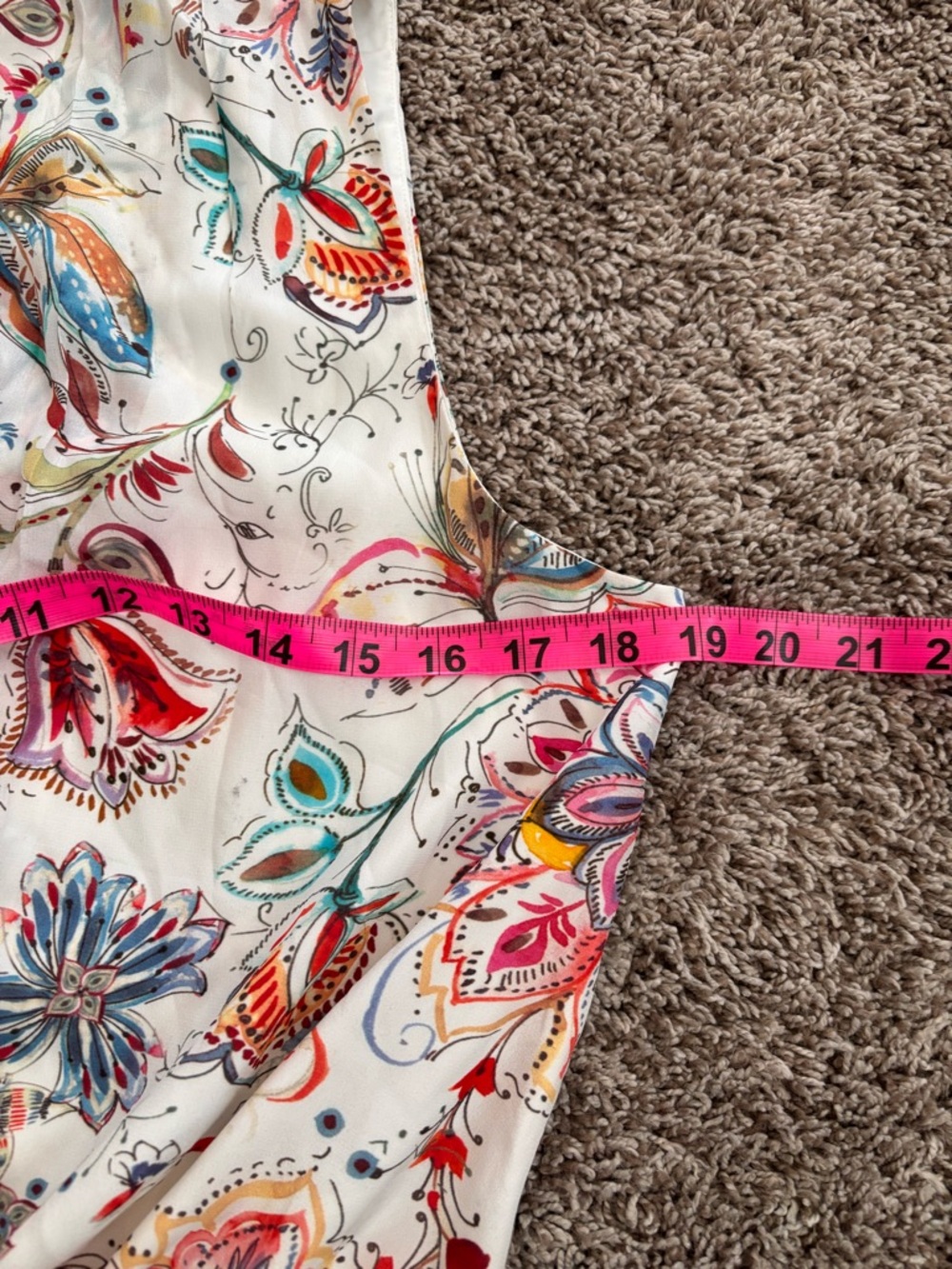 Lavender Brown 100% Silk Floral Romper – NWT | Boho Luxe | Size M - Picture 7 of 9